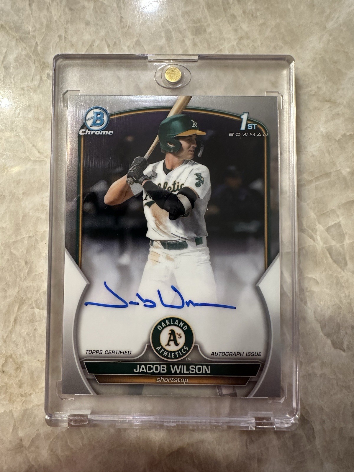 2023 Bowman Draft - Chrome Prospect Autographs Jacob Wilson #CDA-JWI (AU, RC)
