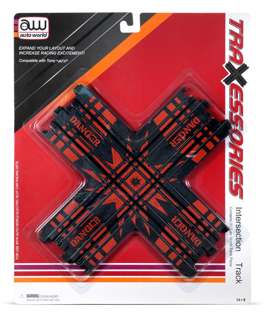 Auto World Traxessories Intersection Track HO Scale Slot Car Track ...
