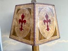 Vintage 20's Large Mica Table Lamp — photo 7