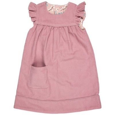 Pigeon Organics Etuikleid rosa Cord wendbar Mädchen
