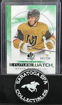 2024 UPPER DECK SP AUTHENTIC #119 MASON MORELLI FUTURE WATCH LIMITED GREEN /199
