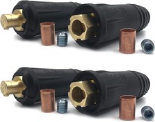 RX WELD Welding Cable Quick Connector Pair Dinse-Style 300Amp-400Amp 1-2/0 5