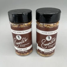2 Pack Emeril Lagasse Steak Rub Seasoning Blend 5.9oz Each Exp 04/27