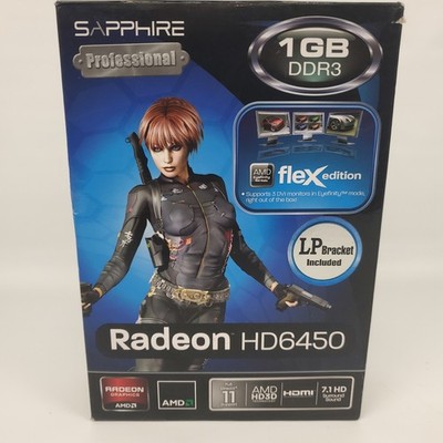 Sapphire ATI Radeon HD 6450 1 GB DDR3 PCI Express x16  Video Card HIGH PROFILE