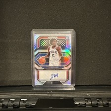 2020-21 Panini Prizm Tyrese Maxey Silver Autograph Auto RC Rookie Penmanship