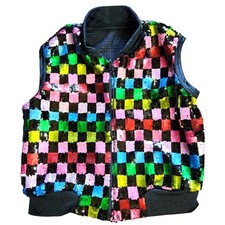 Weissman Confetti sequin vest girls size MC 10/12