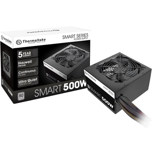 Thermaltake Smart 500W 80+ White Continuous Power Supply Ultra Quiet - Afbeelding 2 van 7