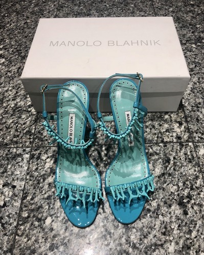 Manolo Blahnik “Cienzona” Turquoise 
