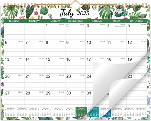 2025-2026 Calendar - Wall Calendar 2025-2026 Covers 18 Months from July 2025 - D - Picture 11 of 12