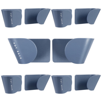 5 Pairs Punch-Free Pot Lid Holder Hanging Rack en ligne Lids Wall Mount Organizer