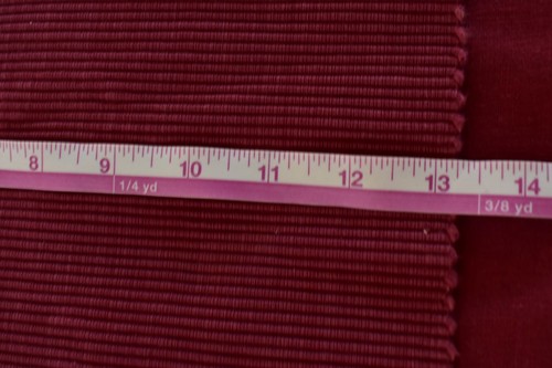 Vtg Cotton Blend Ribbed Placemats Tablecloth Set Wine Maroon Color - Picture 5 of 5