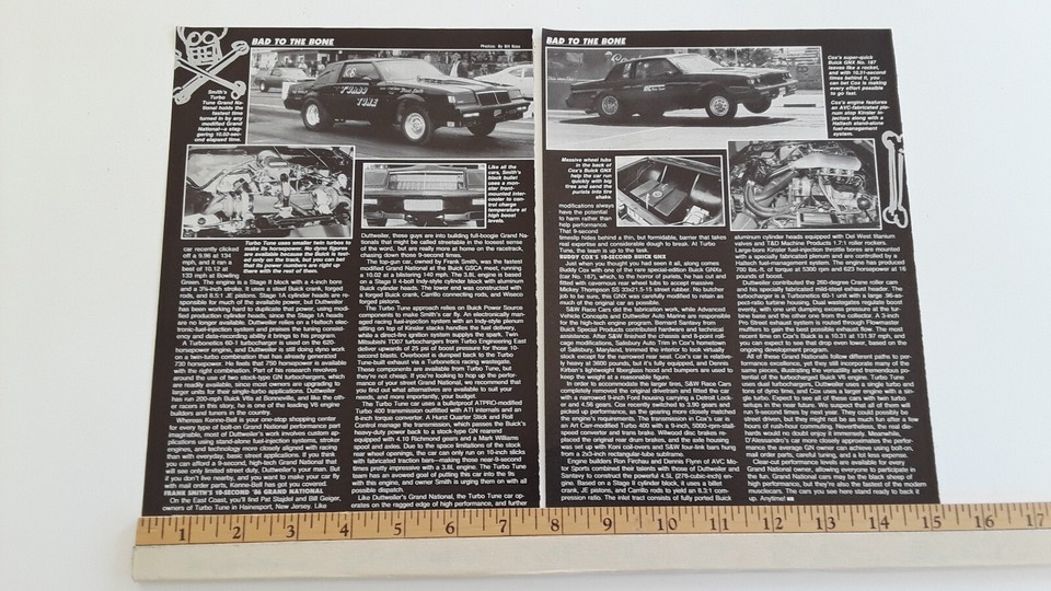 BUICK GRAND NATIONAL GNX TURBO TUNE DUTTWEILER ORIGINAL 1990 ARTICLE eBay