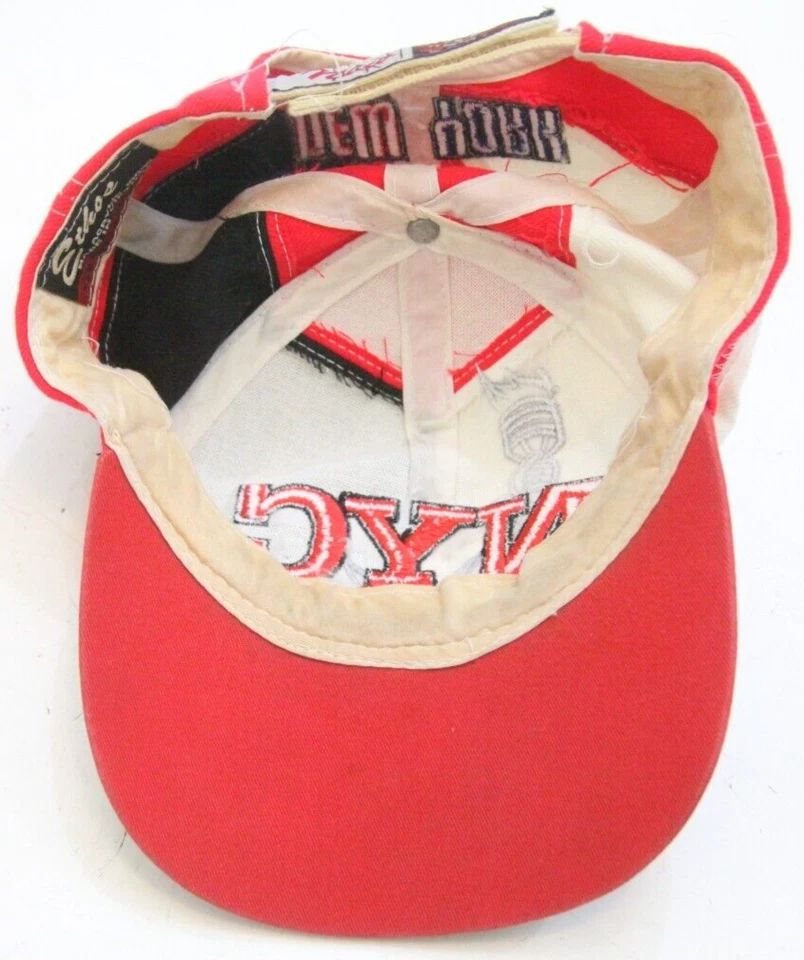 New York City Black Red White Acrylic Adult Baseball Hat Cap Strap Back 1-455 - Image 3 of 4