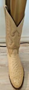 Vintage-Tony-Lama-Ostritch-CowBoy-Boots