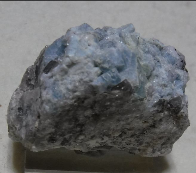 Vein of inter-locked Aquamarine crystals Mt. Antero Chaffee Co. CO