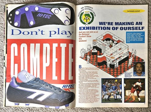 VINTAGE SHOOT FOOTBALL MAGAZINE - 3RD AUGUST 1991 - CIAO ITALIA - DAVID PLATT - Picture 13 of 22