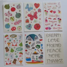 Mrs Grossman BUGS CHRISTMAS LOVE MISC - 4" X 6" Sticker Sheets - You Choose