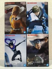 One Punch Man Saitama Genos Sonic Garo Figure Set of 4  Banpresto Japanese New
