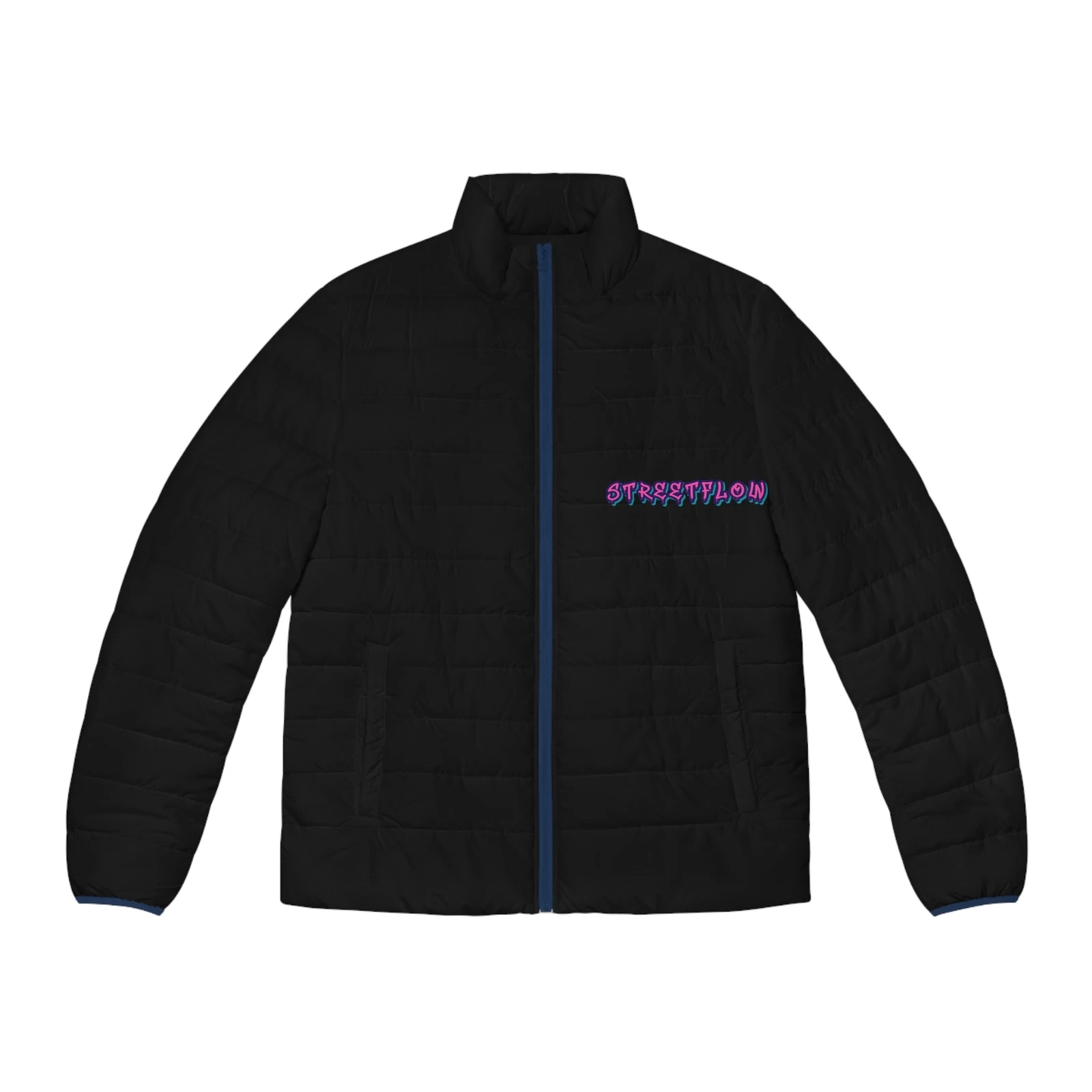 StreetFlow Men's Puffer Jacket, Stylish Winter Coat, Urban Outerwear, Trendy