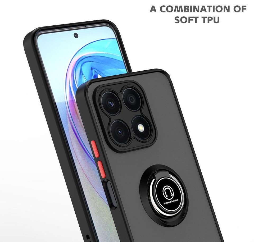 Case For Honor X7B (2024), Ring ARMOUR Shockproof Stand Phone Camera