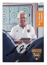 Eishockey AK/Postcard 21-22 - Karl-Heinz Fliegauf - Grizzlys Wolfsburg - Sig.