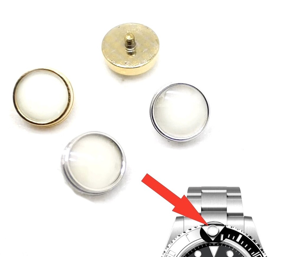 Lume Dot Perla Luminosa Per Subacqueo Rolex Submariner E Sea-Dweller, Punto Luce Per Ghiera Unidirezionale