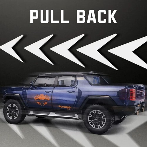 1/24 Pull Back Pickup Diecast Model Car Toy Vehicle Sound&Light Collection Gift - Picture 18 of 26