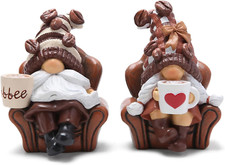 2PCS Coffee Gnomes Coffee Bar Decor Accessories Spring Summer Swedish Tomte Elf