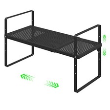 Bathroom Organizer Countertop - 3 Tier Spice Rack Organizer, Counter Black