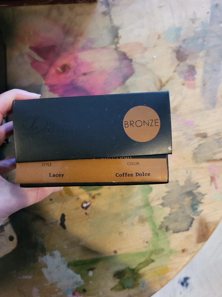 hoyuelos cabello humano, bronce, Lacey Coffee Dolce Foto 4 de 4