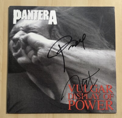 PANTERA BAND SIGNED VINYL ALBUM RECORD AUTOGRAPHED PHIL ANSELMO