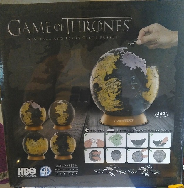 game of thrones 3d globe puzzle
