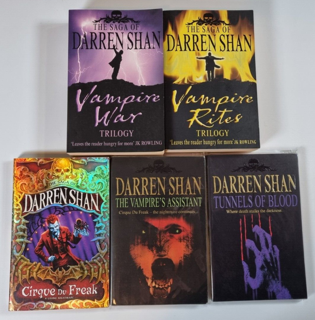The Saga of Darren Shan Cirque De Freak 9 Book Series Paperback 5 Book Bundle