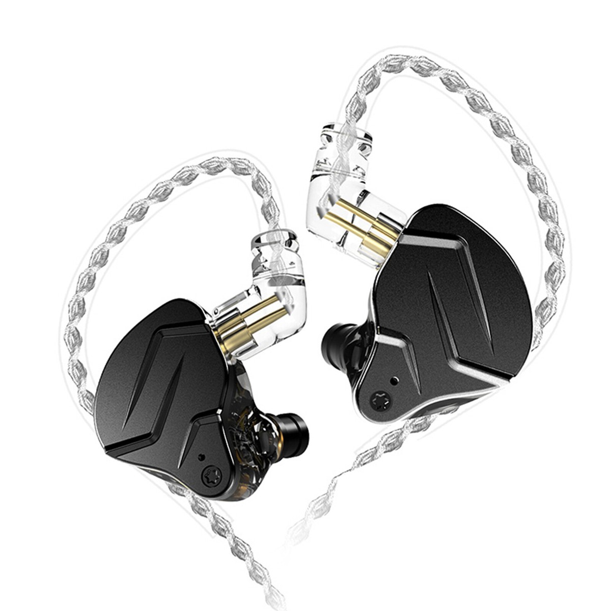【Kz】 KZ ZSN Pro X Dual Driver 1BA+1DD Hybrid Metal Earphones HiFi