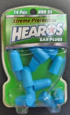 (2 Pack) HEAROS Xtreme Protection Ear Plugs, NRR 33, 14 Pair, PU Foam