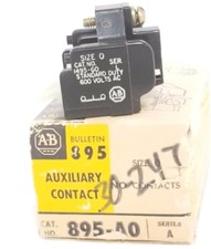 NIB ALLEN BRADLEY 1495-G0 AUXILIARY CONTACT 1495G0, SER. A