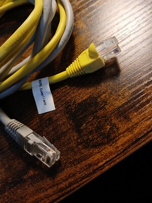 Ethernet Cables,2, Gray 59'' Yellow 4' NewNObox
