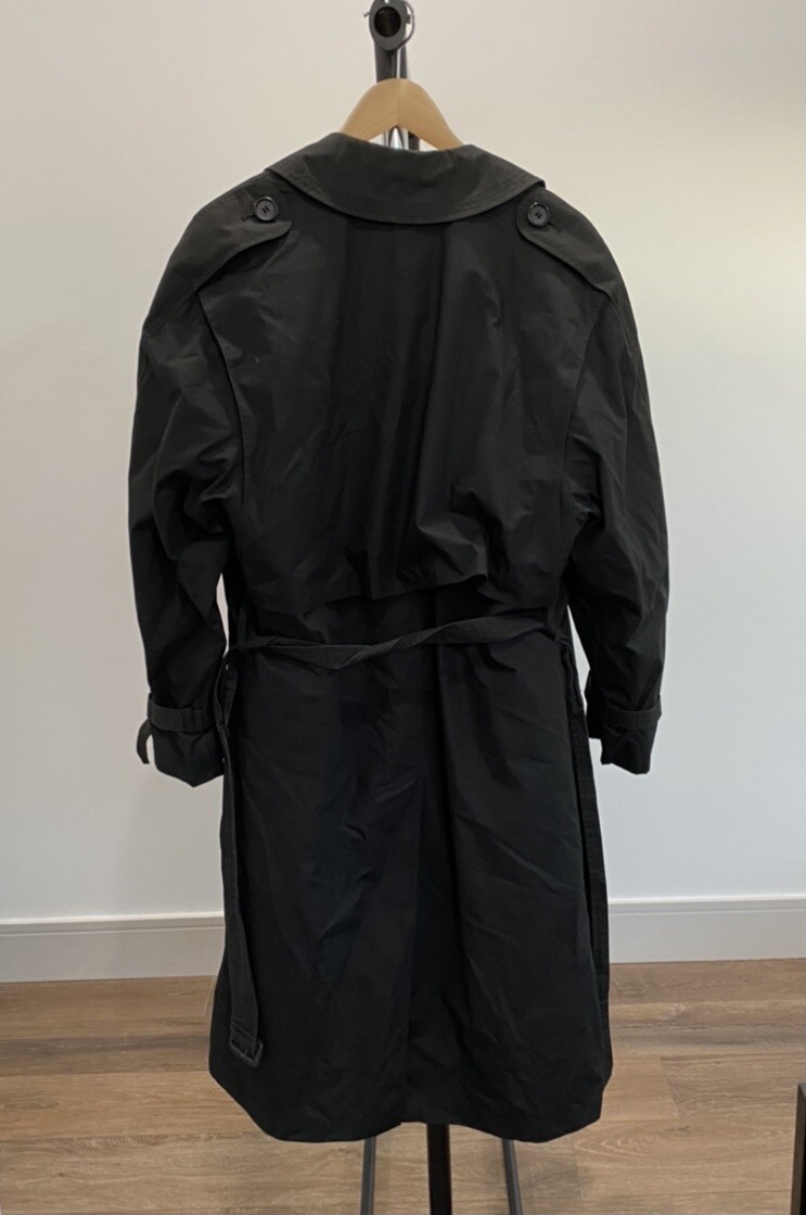 Chaps Ralph Lauren Men's Size 42L Trench Coat Jacket Black Chaps Ralph Lauren Men's Size 42L Trench Coat Jacket Black