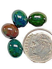 Lot of 4 8mm X 10mm Jasper Gemstone Cabochon
