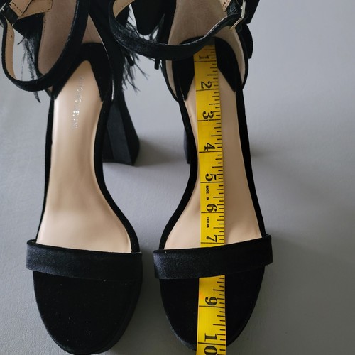 Platform Black Velvet Sandals by Antonio Melani 9.5 M - Picture 10 of 12