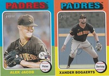 2024 Topps Haritage SD Padres Rookie Star Alek Jacob RC 184/Xander Bogaerts 467