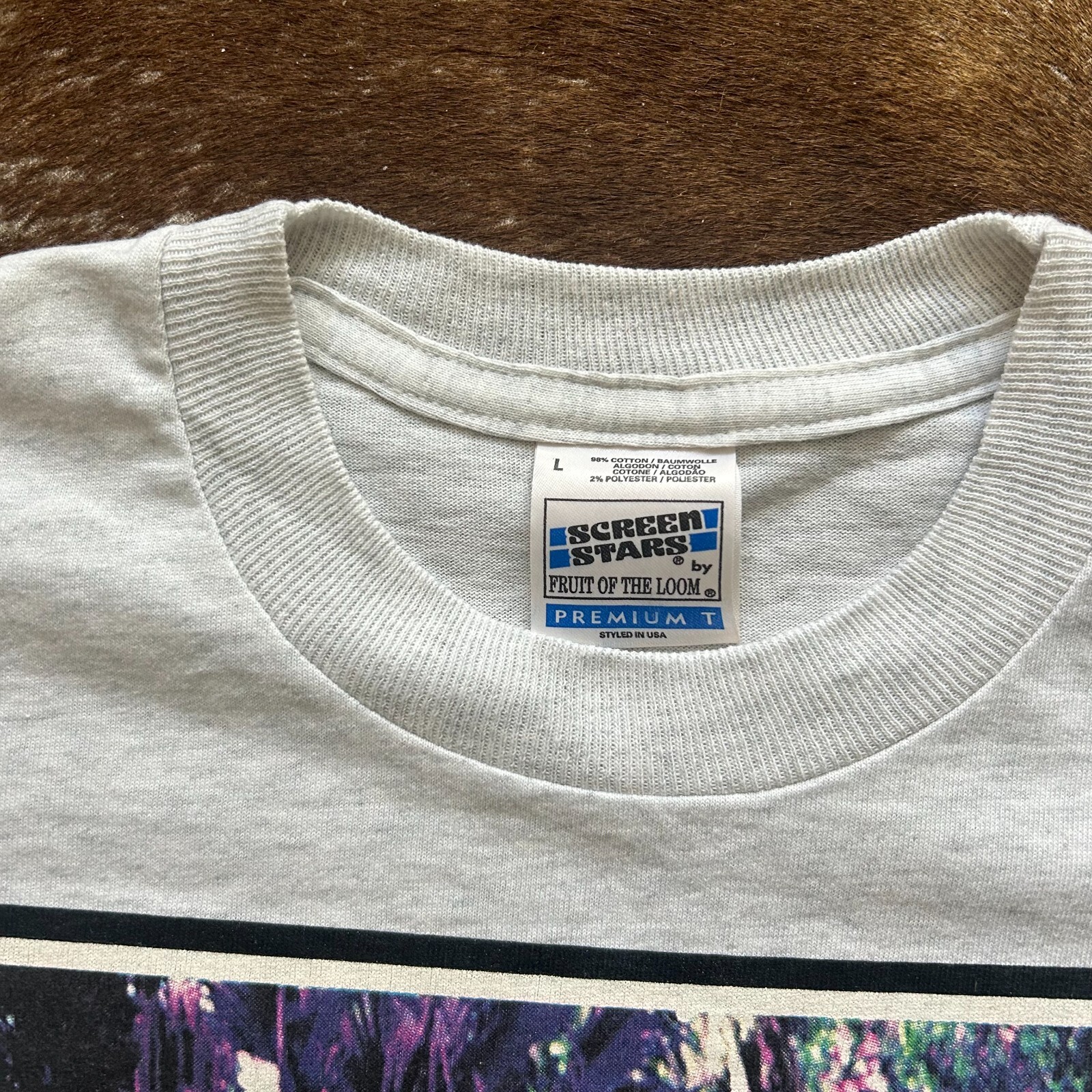 Original vintage 1997 Oasis 'Be Here Now' single stitch t shirt, Large image 4