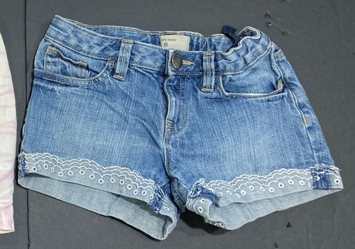 Girl's Old Navy & Gap Outfit Size 8 - Zebra Print Top w/Jeans Shorts EUC - Picture 5 of 7