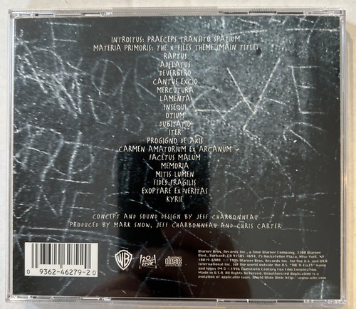 The Truth And The Light / Music From The X Files CD 1996 Unplayed Promo w/ Hype  - Imagen 2 de 4