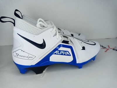 Nike Alpha Menace Pro 3 Mid Men Football Shoe White Blue CT6649-101 NEW Sz 10.5 Amazon.com | Nike Alpha Menace Pro 3 Men main image 4