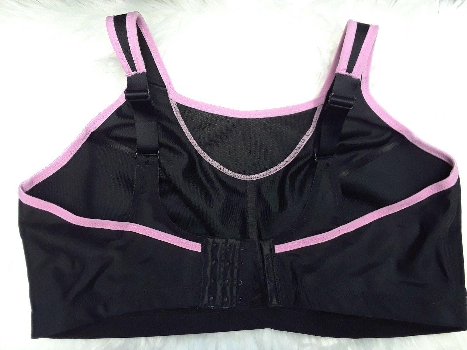 GLAMORISE No Bounce BACKCLOSURE Sports Bra BLACK PINK 1066 [CHOOSE