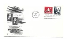 JH C77  9c Delta Plane Artcraft pencil address erased  FDC