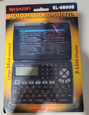 NIP Memo Master Organizer Large 34 KB Memory 3 Line Display