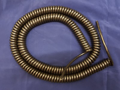 4-ADRIGES 1,0 qm SPULENKABEL SCHWARZ PUR. 1,25m (50'') SPULENLÄNGE #