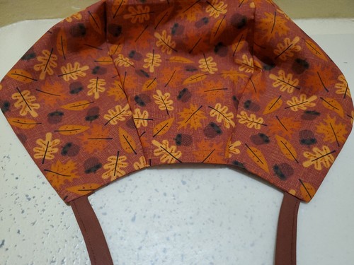 Acorns and Leaves Fall Men's Skull/Chemo Surgical Scrub Hat/Cap Handmade - Picture 5 of 6